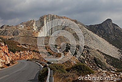 Marble Quarry, Naxos, Greece Stock Photo