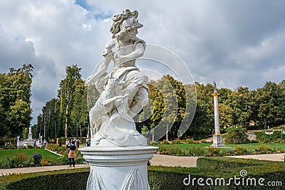 Marble Sculpture of God Mars at Sanssouci Palace Gardens - Potsdam, Brandenburg, Germany Editorial Stock Photo