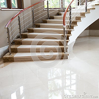 Marble stairs Stock Photo