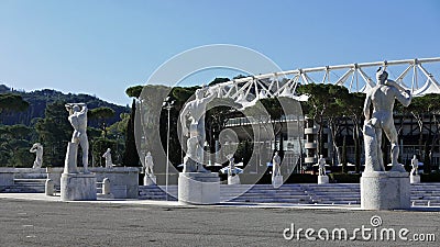 Stadio Dei Marmi sports complex Rome Editorial Stock Photo