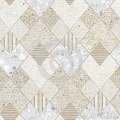 Marble Stone Terrazzo Combination Floor Tile Stock Photo