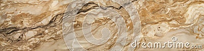 Marble Surface Texture Background Warm Blend Of Cream, Beige, And Peach Tones. Generative AI Stock Photo