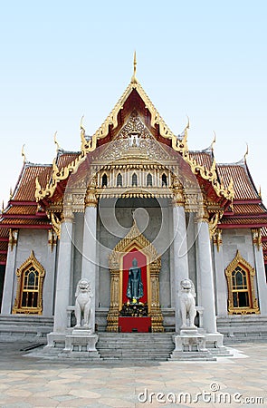 Marble Temple - Bangkok Stock Photo