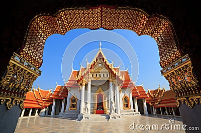 The Marble Temple, Bangkok, Thailand Stock Photo