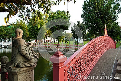 Marble Temple Gardens Stock Photo