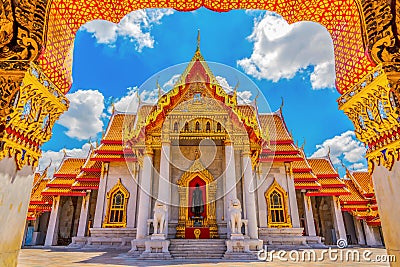 Marble Temple of Thailand,Wat Benchamabophit Editorial Stock Photo