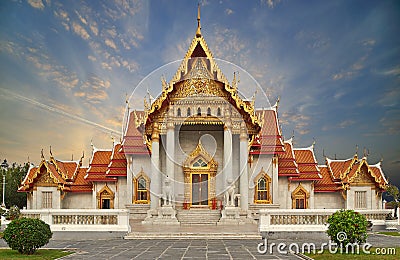 Marble Temple Stock Photo