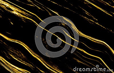 Marble texture wall surface black gold ink pattern graphic background granite abstract light elegant grey. Stock Photo