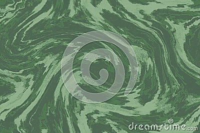 Marbling background. Stone abstract texture. Intensive colorful mix of vibrant colors. Green ceramic tile background. Cartoon Illustration