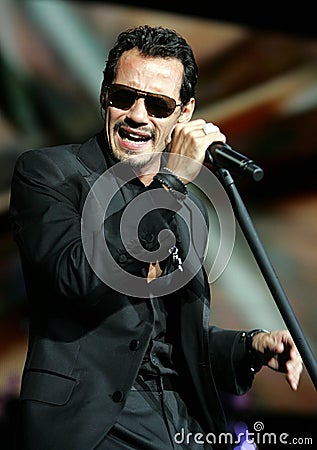 Marc Anthony performs in concert Editorial Stock Photo