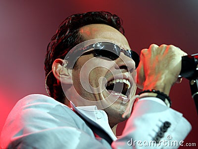 Marc Anthony performs in concert Editorial Stock Photo