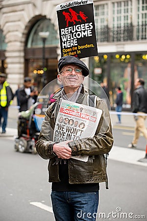 March Against Racism - London, UK. Editorial Stock Photo