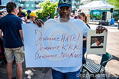 March Against Racsim Tucson Editorial Stock Photo