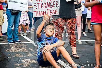 March Against Racsim Tucson Editorial Stock Photo