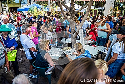 March Against Racsim Tucson Editorial Stock Photo