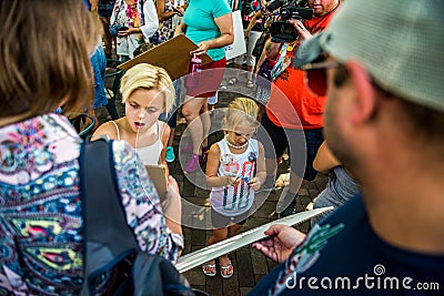 March Against Racsim Tucson Editorial Stock Photo