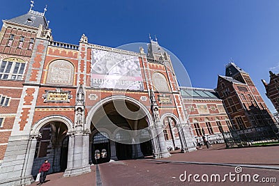 March 25, 2020, Amsterdam, Holland, the Netherlands - the Dutch capital seen as empty as never before during the factual shut-down Editorial Stock Photo