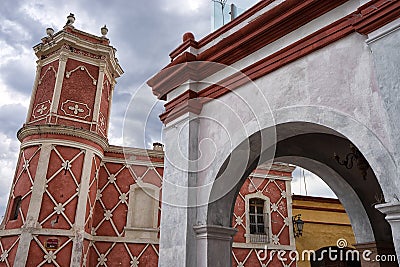 Architectural details in Bernal, Mexico Editorial Stock Photo