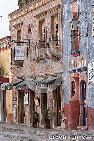 Historic center of Bernal, Mexico Editorial Stock Photo