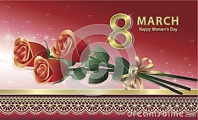 8 march Vector Illustration