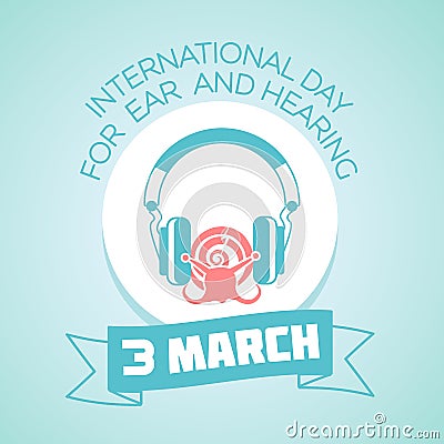 3 March Day for Ear and Hearing Stock Photo