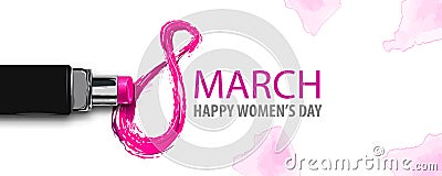 8 march happy womens fashion day Vector Illustration