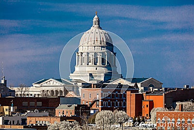 MARCH 4, 2017 - JEFFERSON CITY - MISSOURI - Missouri state capitol building in Jefferson City Editorial Stock Photo