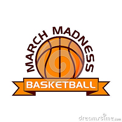 March Madness basketball sport design Vector Illustration