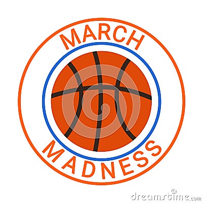 March Madness Cartoon Illustration