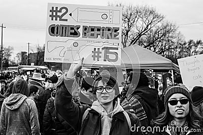 March For Our Lives Protest Sign Editorial Stock Photo