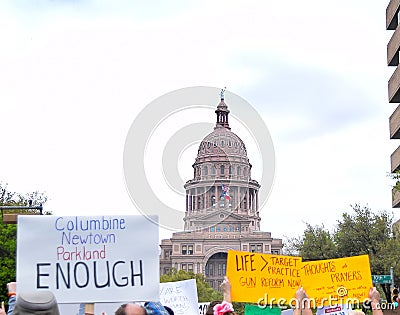 March for our Lives rally in Austin, Texas Editorial Stock Photo