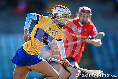 2024 National Camogie League: Cork vs Clare Editorial Stock Photo