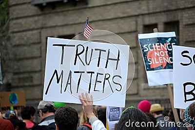 March for Science Editorial Stock Photo