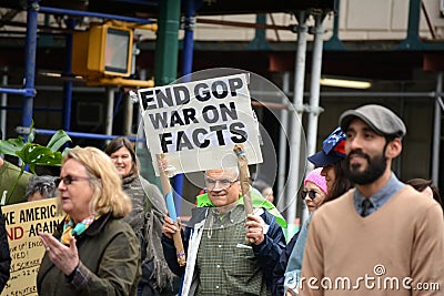 March for Science Editorial Stock Photo