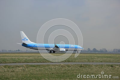 March, 24th 2015, Amsterdam Schiphol AirportPH-BXP KLM Royal Dut Editorial Stock Photo