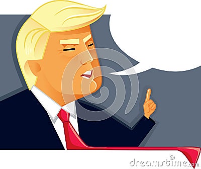 March 19, 2017 Vector Illustration of Donald Trump Vector Illustration