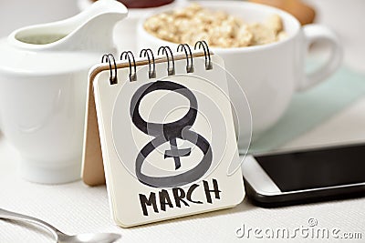 8 March, the womens day Stock Photo