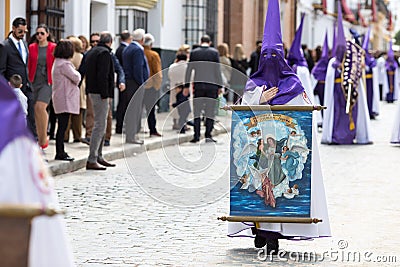 Holy Week Easter. Marchena SEVILLE, SPAIN Editorial Stock Photo