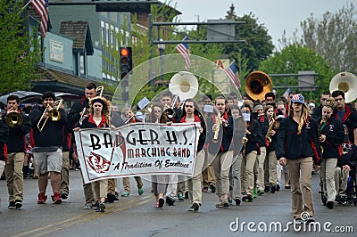 Marching Band Editorial Stock Photo