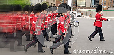 Marching at the changing of the guards II Editorial Stock Photo