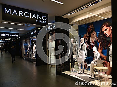 Marciano Guess fashion store Editorial Stock Photo