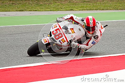 Marco Simoncelli racing Editorial Stock Photo