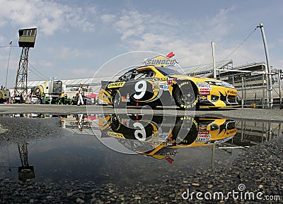 Marcos Ambrose in garage area Editorial Stock Photo