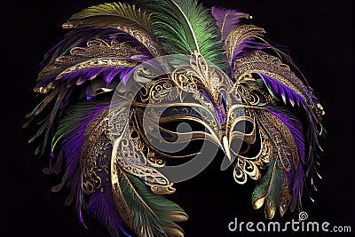 Mardi gras carnival mask Stock Photo