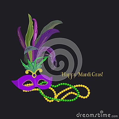 Mardi Gras celebration Vector Illustration