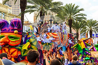 Mardi Gras New Orleans. Editorial Stock Photo
