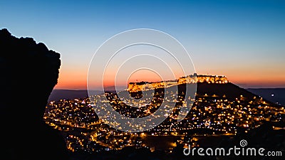 Mardin magnificent, mysterious and mystical city views evening texture Stock Photo