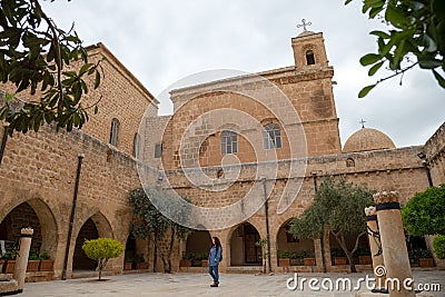 Mor Behnam Kirklar church in Mardin, Turkey. Editorial Stock Photo