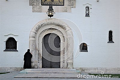 Marfo-Mariinsky Convent of Mercy in Moscow in spring Editorial Stock Photo