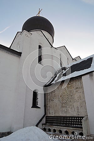 Marfo-Mariinsky Convent of Mercy in Moscow in winter Stock Photo